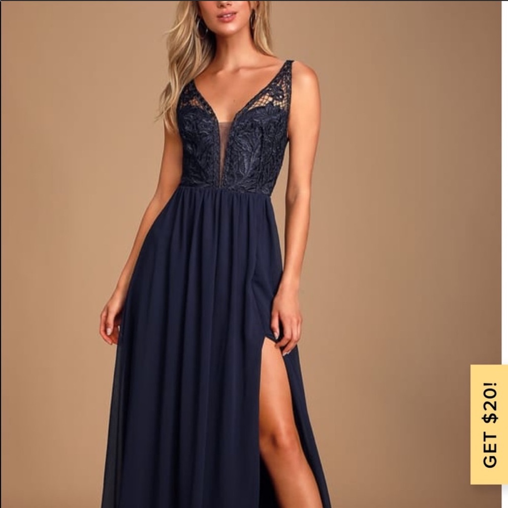 Brand new with tags melvina lulus navy dress